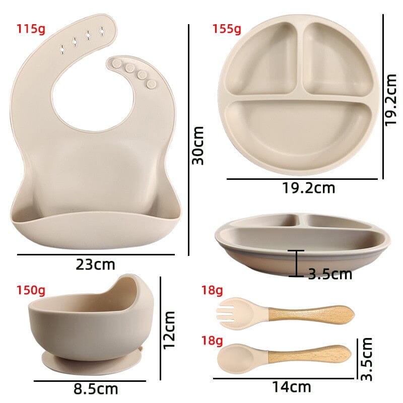 BabySet™ - Alimentation bébé set en silicone - Royaume du BB