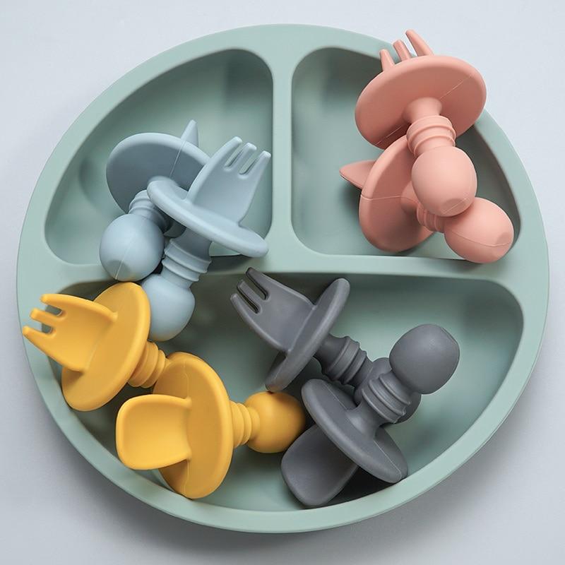 CuttieSpoon™ | Cuillère et fourchette pour bébé | Maman - Royaume du BB